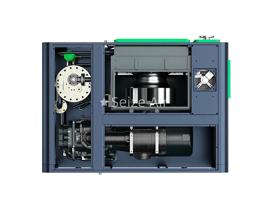 Oil Injected Pm Vsd Two Stage Screw Air Compressor