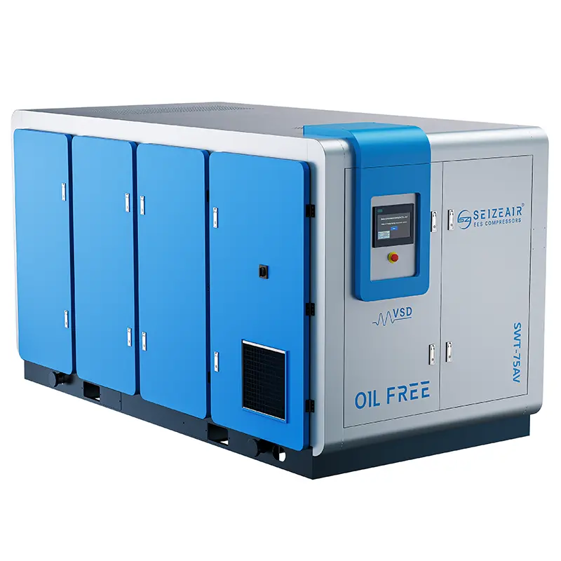 Medical PM VSD Dry Type Oil-Free Screw Air Compressor